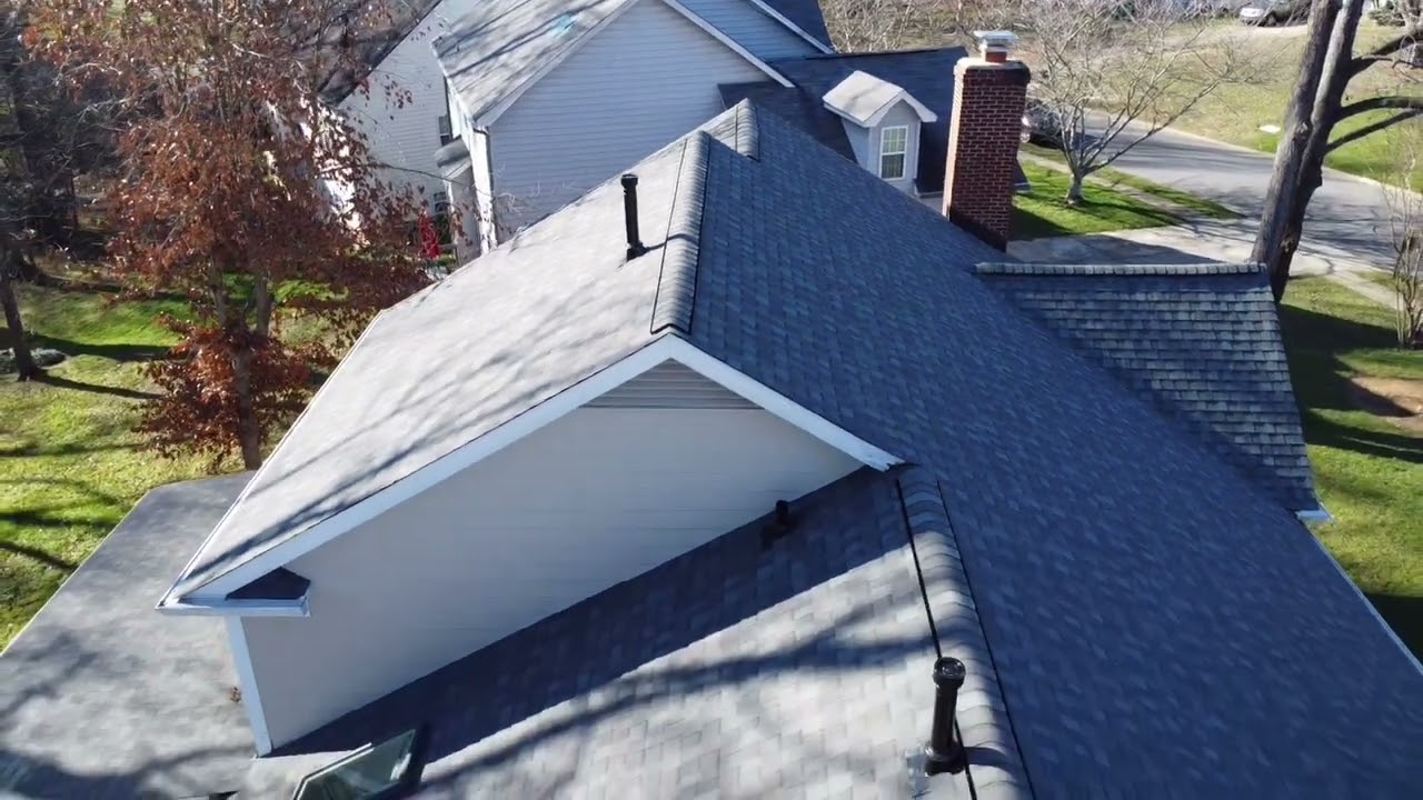 CertainTeed Georgetown Gray roof from the drone